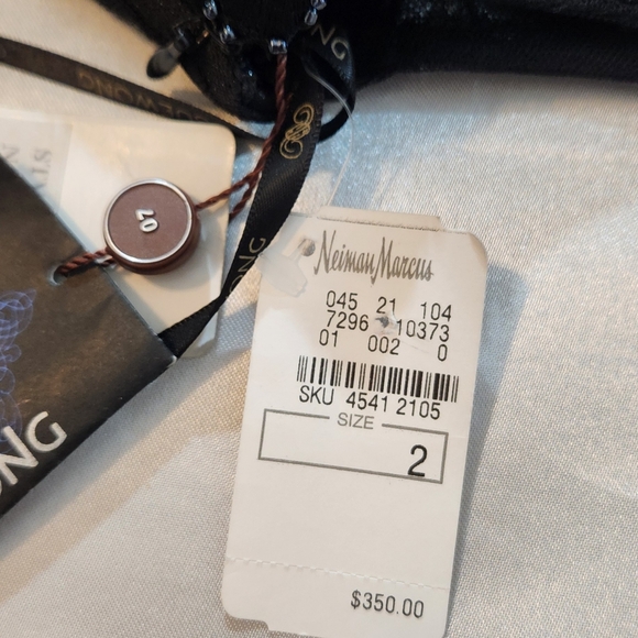 Sue Wong nocturne black beaded and sequins dress size 2 - Picture 7 of 11